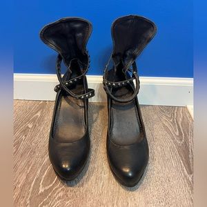 A.S.98 Airstep Rare Vintage black leather heels. Size 8.5-9